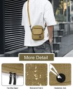 Small Crossbody Bag Side Shoulder Bag For Men, Women Mini Messenger Bag - Image 3